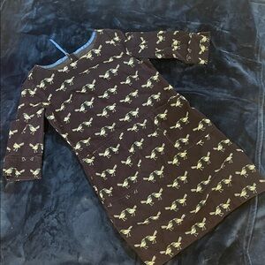 Boden Blue Dress with Bird Pattern